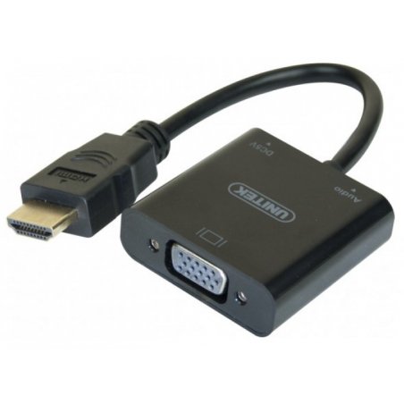 HDMI to VGA Converter with Audio- 15 cm