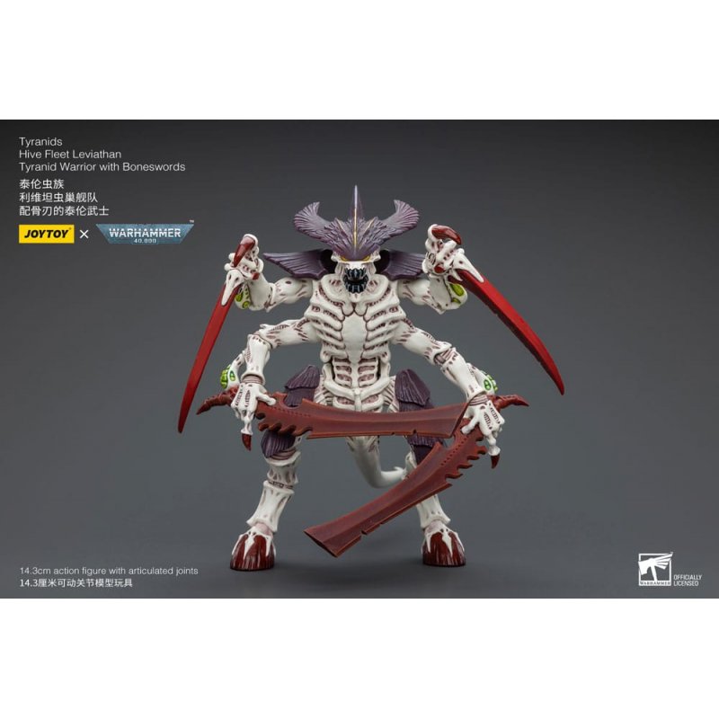 Warhammer 40k figurine 1/18 Tyranids Hive Fleet Leviathan Tyranid Warrior with Boneswords 12 cm