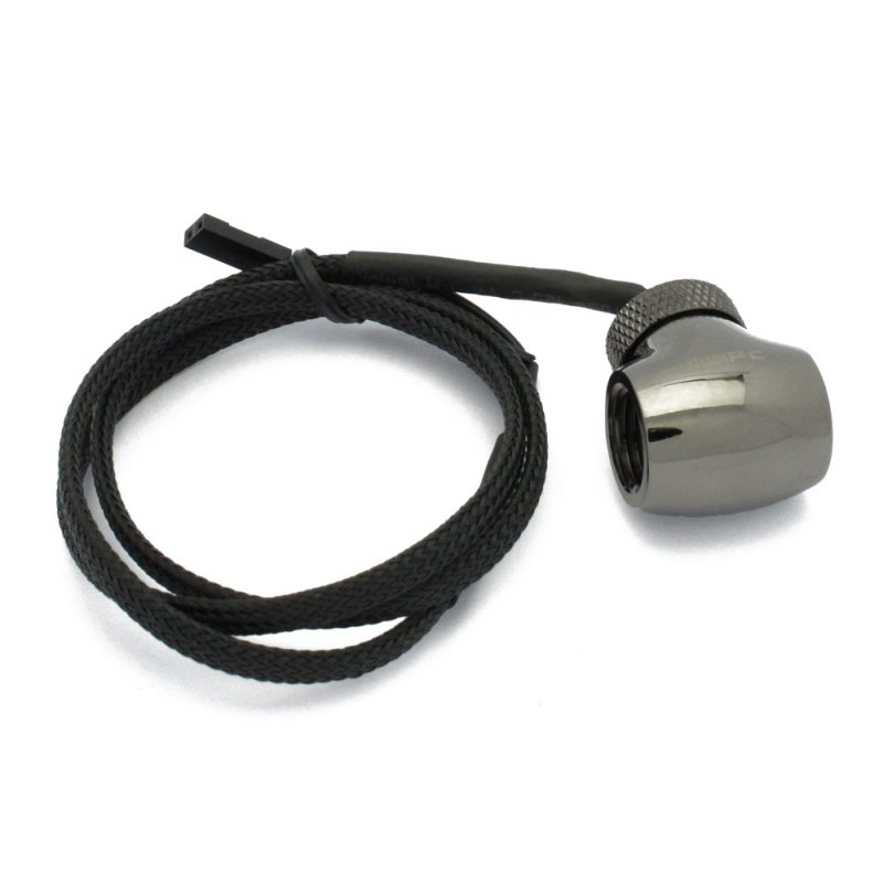 XSPC G1/4" Inline 10k Sensor - schwarzes Chrom
