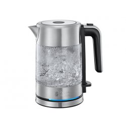 Russell Hobbs 24191-70 bouilloire 0,8 L 2200 W Noir, Acier inoxydable, Transparent