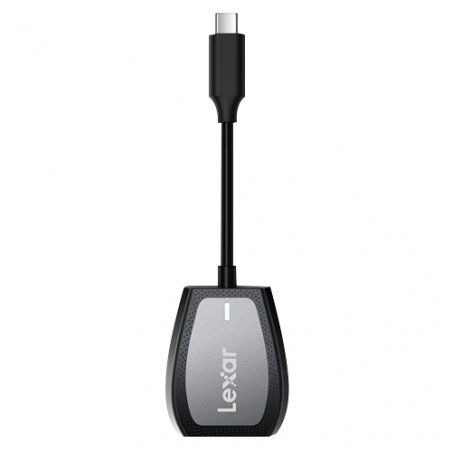 Lexar MicroSD & SD Transflash USB3.2 Gen2 UHS-II cards 312 Mbit/s Dual Slot Reader Type C