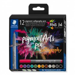 Staedtler Pigment Arts Calligraphy Pen stylo-feutre Multicolore 12 pièce(s)