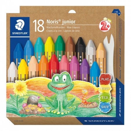 Staedtler - Noris Junor Wax color, 18 pcs. ( 2 years) (224 C18)