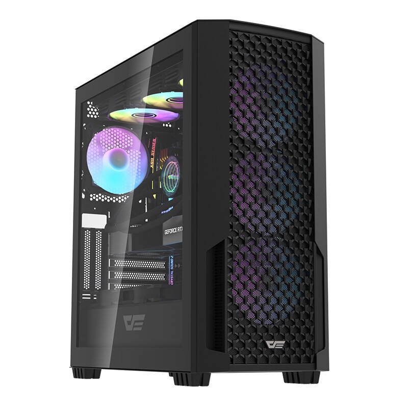 Computer case Darkflash DF2100 4 ARGB fans (black)