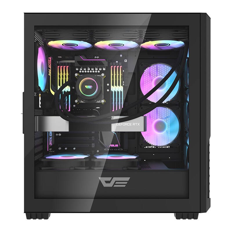 Computer case Darkflash DF2100 4 ARGB fans (black)