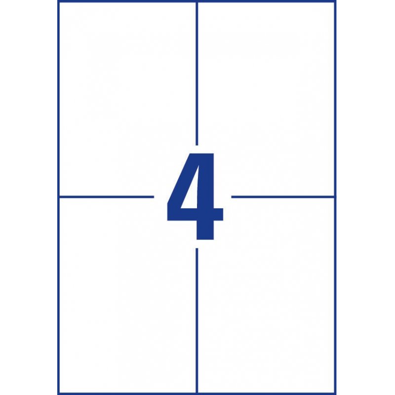 Avery 3483 self-adhesive label Rectangle Permanent White 400 pc(s)