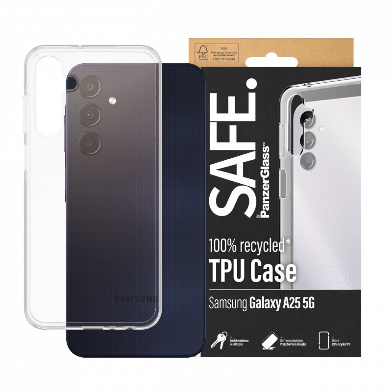 SAFE Case (transparent, Samsung Galaxy A25 5G)