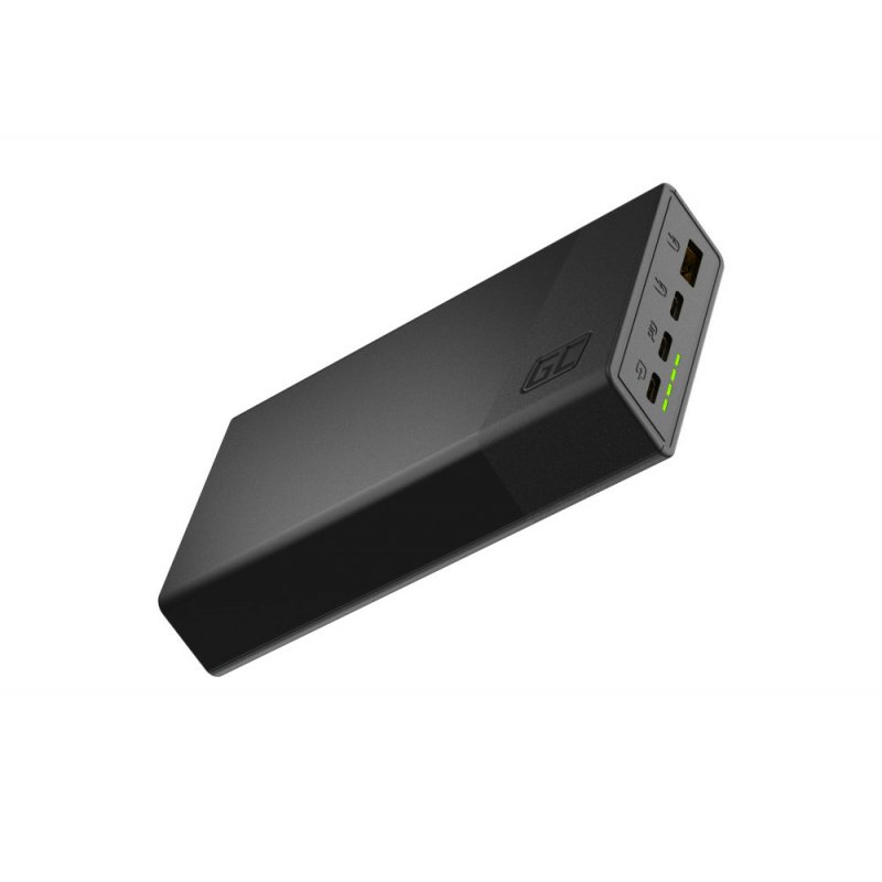 Power Bank Green Cell, PBGC03S, PowerPlay 20000mAh, 22.5W (black)