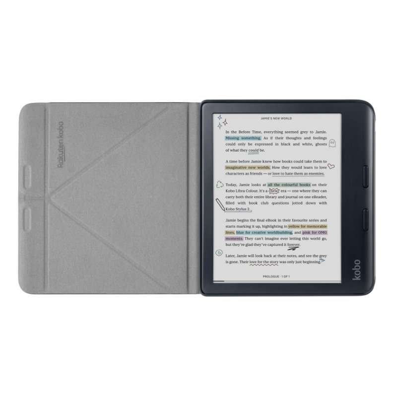 Rakuten Kobo SleepCover étui pour lecteur d'e-book 17,8 cm (7") Folio Noir