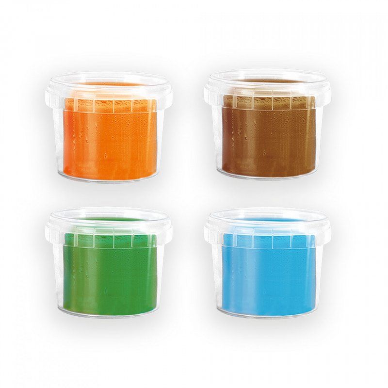 SES Creative Feel good dough - Nature (4x90gr) - This line enables the very young children, Age 1 