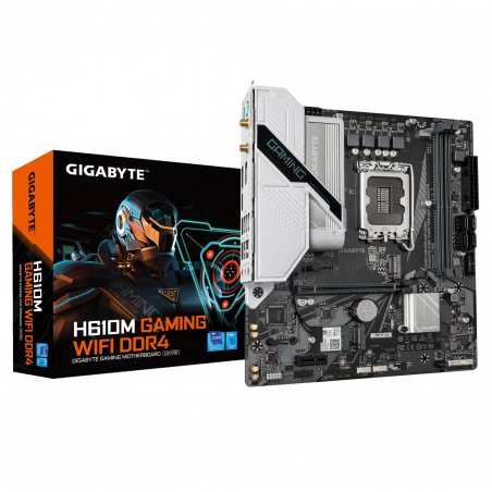 Gigabyte H610M GAMING WF DDR4 Motherboard - Supports Intel Core 14th CPUs, 6 1 1 Hybrid Digital VRM, up to 3200MHz