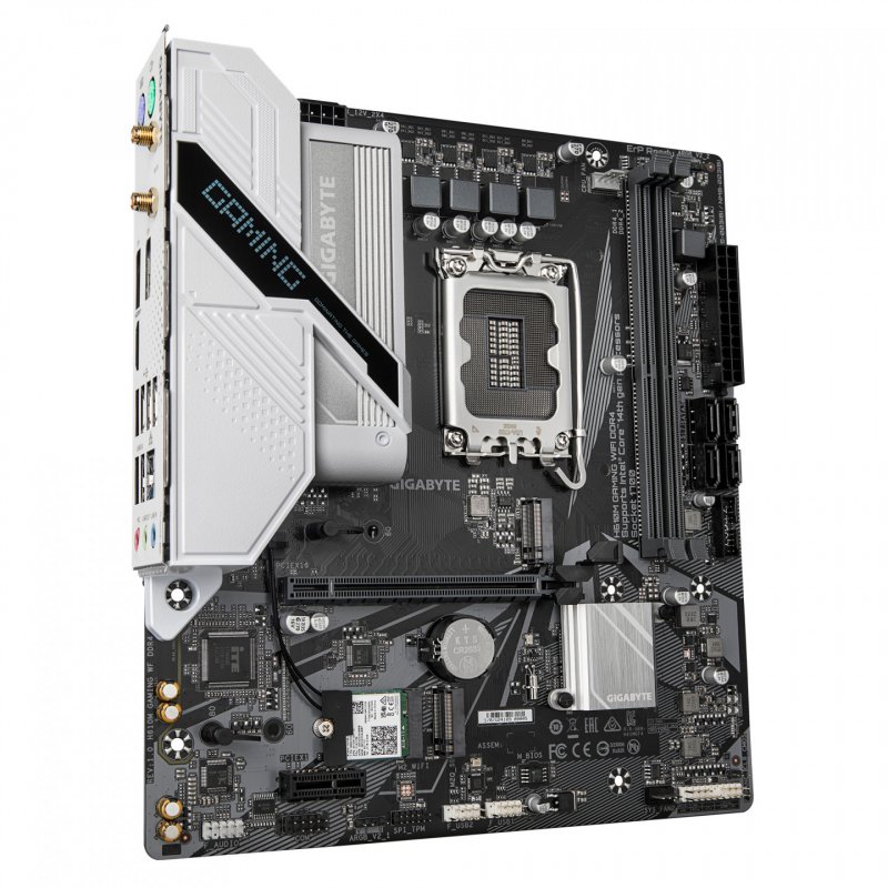Gigabyte H610M GAMING WF DDR4 Motherboard - Supports Intel Core 14th CPUs, 6 1 1 Hybrid Digital VRM, up to 3200MHz