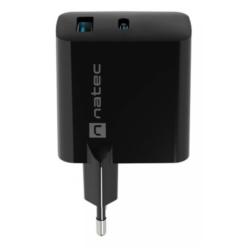 NATEC NUC-2145 chargeur d'appareils mobiles Universel Noir Secteur Charge rapide Intérieure