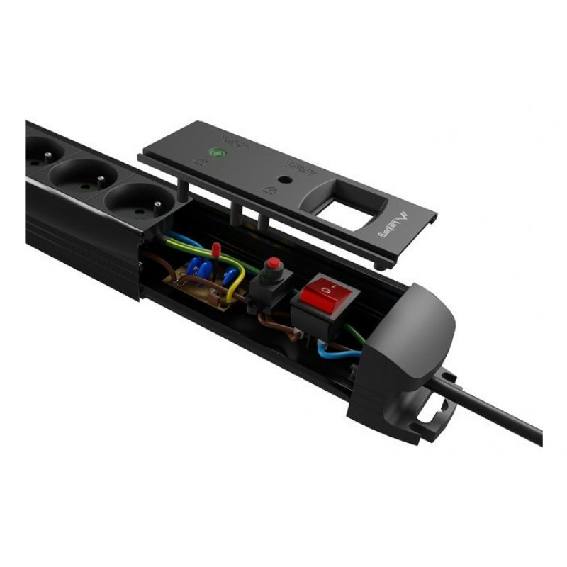 Lanberg SP1-05F-0500-BK power extension 5 m 5 AC outlet(s) Indoor Black