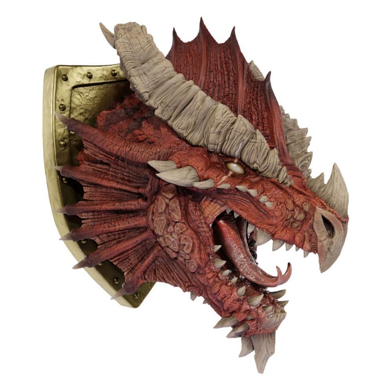 D&D Replicas of the Realms statuette 1/1 Ancient Red Dragon Trophy Plaque - Limited Edition 50th Anniversary 56 cm