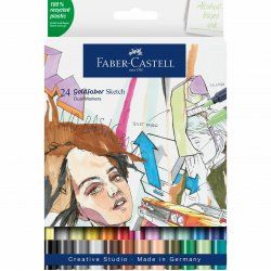 Faber-Castell 164724 marker 24 pc(s) Fine tip Multicolour