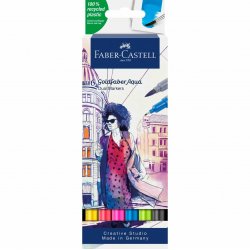 Faber-Castell - Gofa Aqua Dual Marker wallet (6 pcs) (164606)
