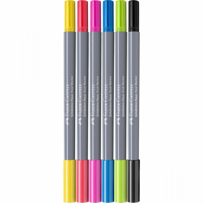 Faber-Castell - Gofa Aqua Dual Marker wallet (6 pcs) (164606)