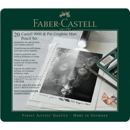 Faber-Castell Pitt Graphite Matt & Castell 9000 Set Multi 20 pièce(s)