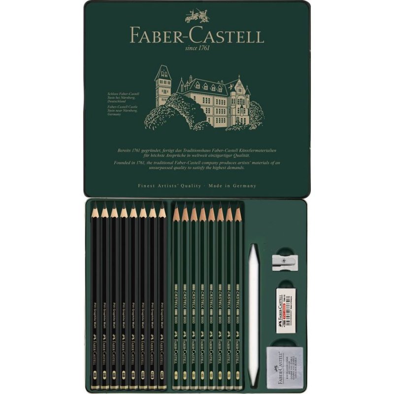 Faber-Castell - Set Pitt Graphite Matt & Castell 9000 (115224)