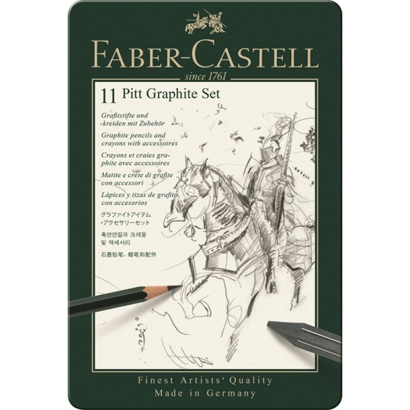 Faber-Castell - Set Pitt Graphite tin of 11 (112972)