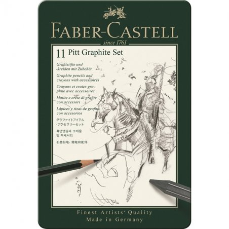 Faber-Castell - Set Pitt Graphite tin of 11 (112972)
