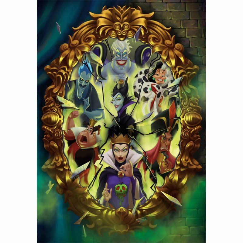 Clementoni Disney Villains Jeu de puzzle 1000 pièce(s) Dessins animés