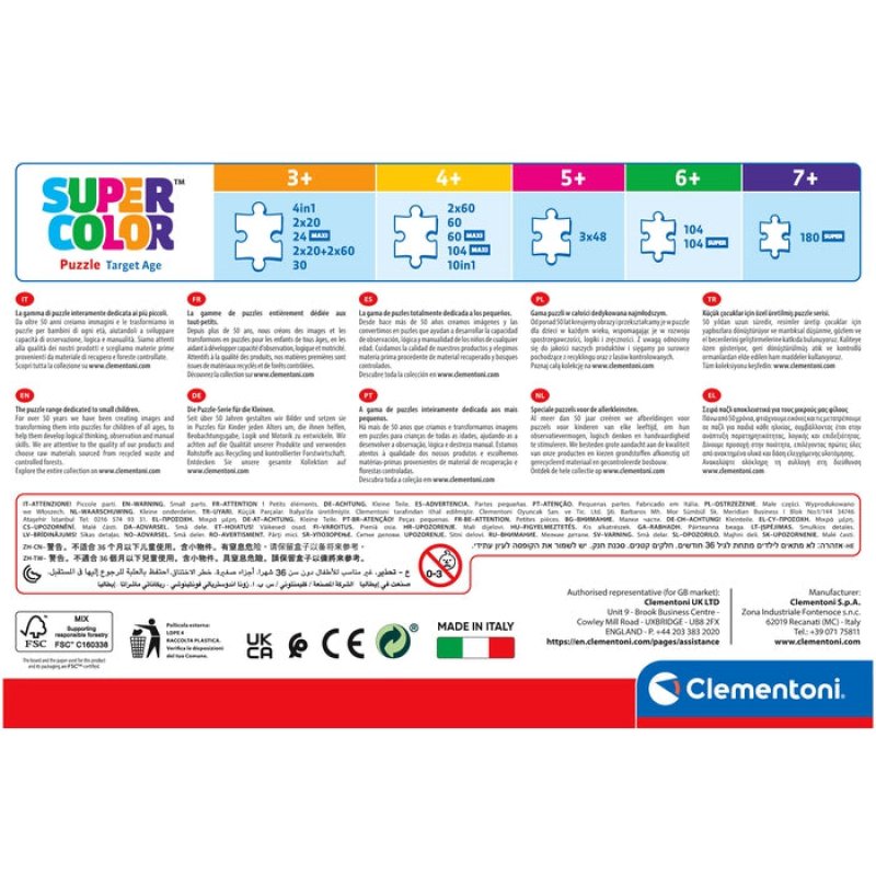 Clementoni Supercolor Stitch Jeu de puzzle 48 pièce(s) Dessins animés