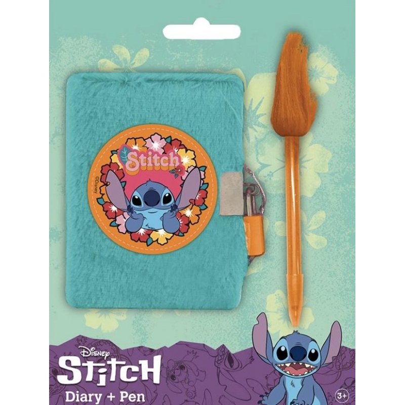 STITCH - Journal Intime Peluche Stylo-Bille