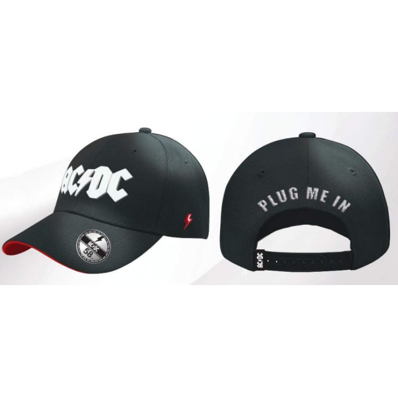 AC/DC - Plug Me In - Casquette de Baseball "Washed"