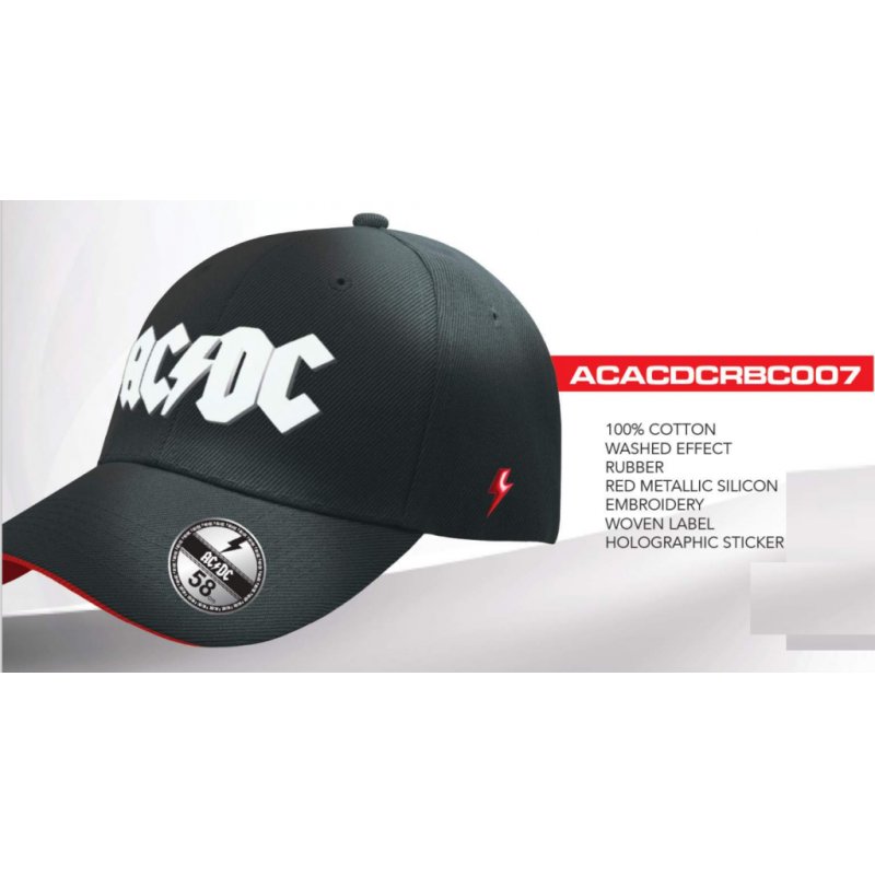 AC/DC - Plug Me In - Casquette de Baseball "Washed"