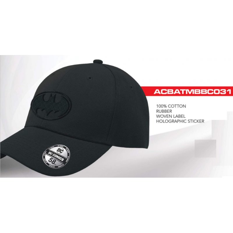 BATMAN - Logo Noir - Casquette de Baseball "Honey Comb"