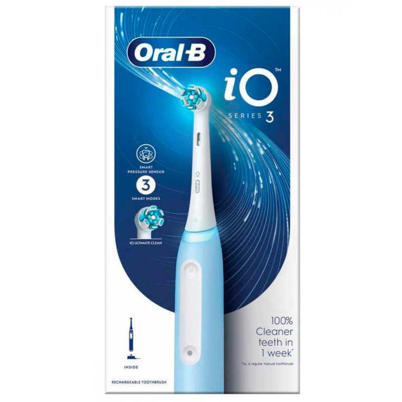 Oral-B IOSERIES3ICE electric toothbrush Adult Rotating-oscillating toothbrush Blue