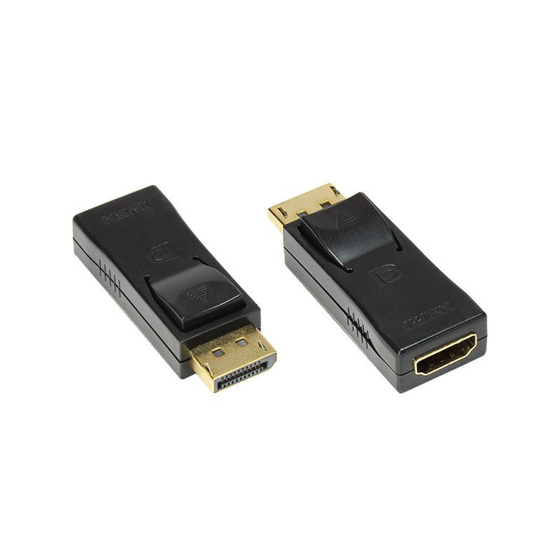 GoodConnections DisplayPort 1.2 HDMI (ST-BU) Adapter 4K 30Hz Schwarz