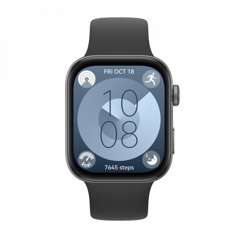 Watch Fit 3 (Solo-B09S) (schwarz, Fluorelastomer-Armband in schwarz)