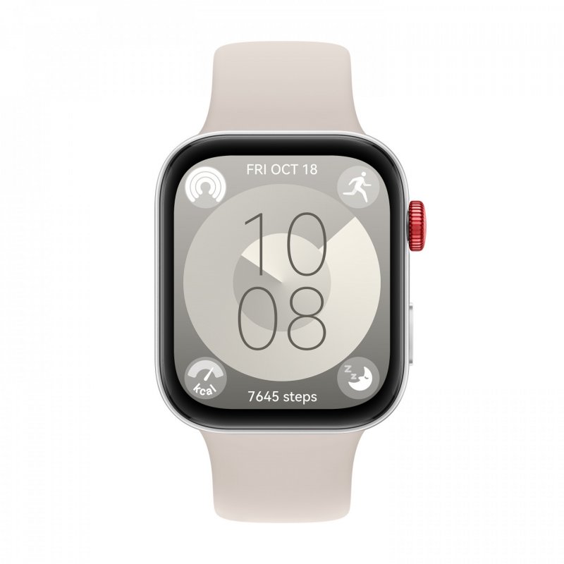 Watch Fit 3 (Solo-B09S) (weiß, Fluorelastomer-Armband in weiß)