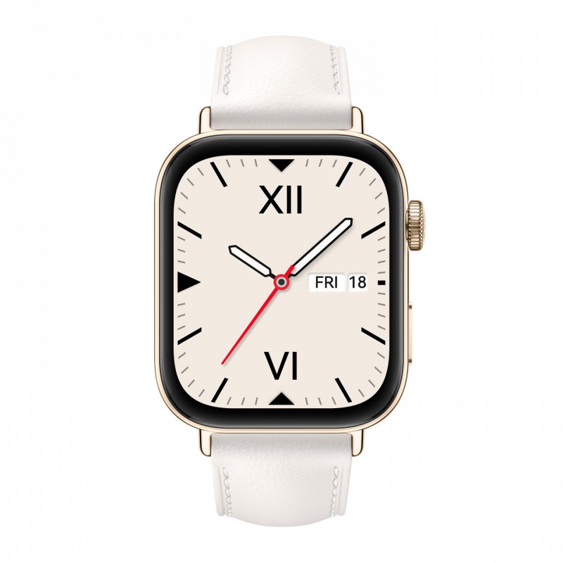 Watch Fit 3 (Solo-B19V) (gold/weiß, Leder-Armband in weiß)