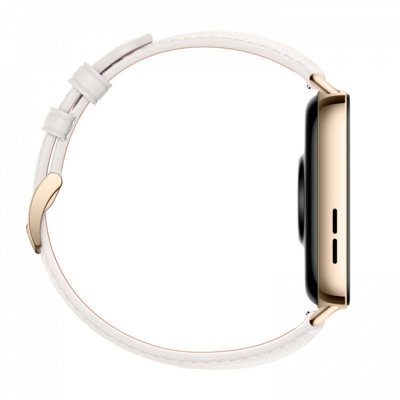 Watch Fit 3 (Solo-B19V) (gold/weiß, Leder-Armband in weiß)