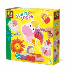 SES Creative Fluffy loops - Animaux en fil doux