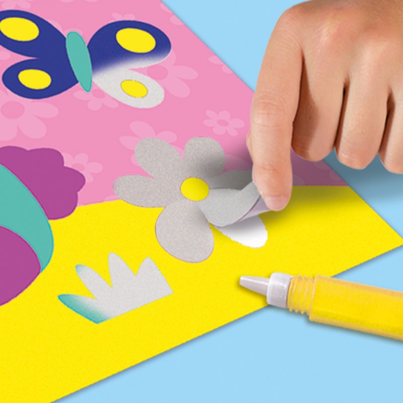 SES Creative Sand art coloré et facile - Animaux de la forêt