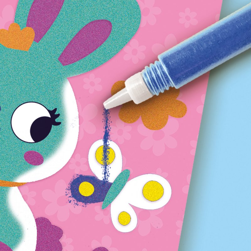 SES Creative Coloured sand art - Forest animals