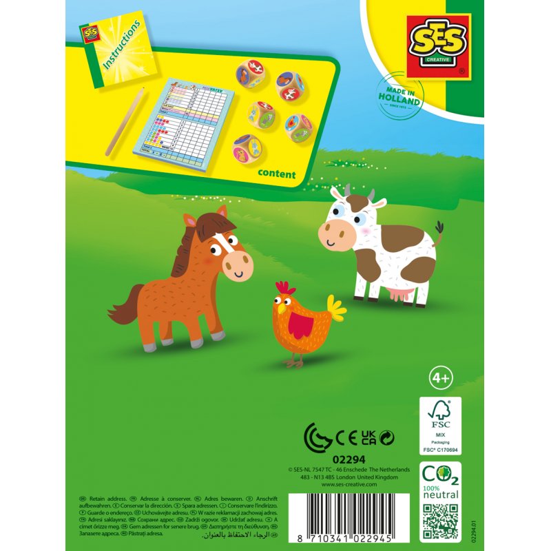 SES Creative - Game - Yatzy - Mega Junior - (S02294)