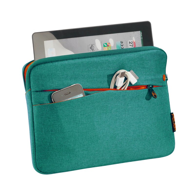 PEDEA Fashion 25.6 cm (10.1") Sleeve case Orange, Turquoise