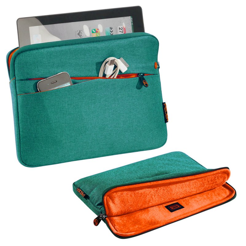 PEDEA Fashion 25.6 cm (10.1") Sleeve case Orange, Turquoise