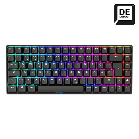 Sharkoon SGK50 S3 PBT bk Gateron GPRO Yellow DE