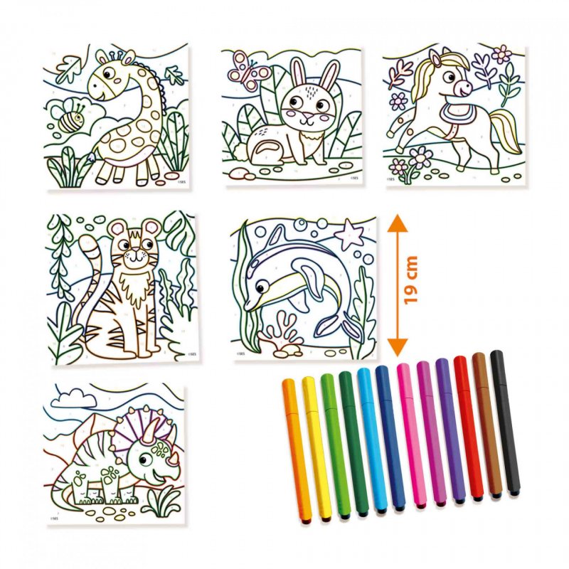 SES Creative - Colour by Numbers - Triangular Pens - (S14690)