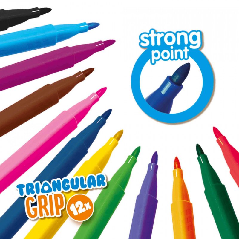 SES Creative - Colour by Numbers - Triangular Pens - (S14690)