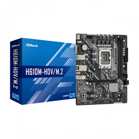 Carte Mère ASRock H610M-HDV/M.2 R2.0 (Intel LGA 1700) Micro ATX
