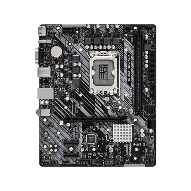 Carte Mère ASRock H610M-HDV/M.2 R2.0 (Intel LGA 1700) Micro ATX