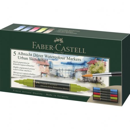 Faber-Castell - Watercolour marker A.Dürer Urban (5 pcs) (160308)